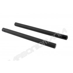 Pair of universal clip-on bars in matt carbon fiber