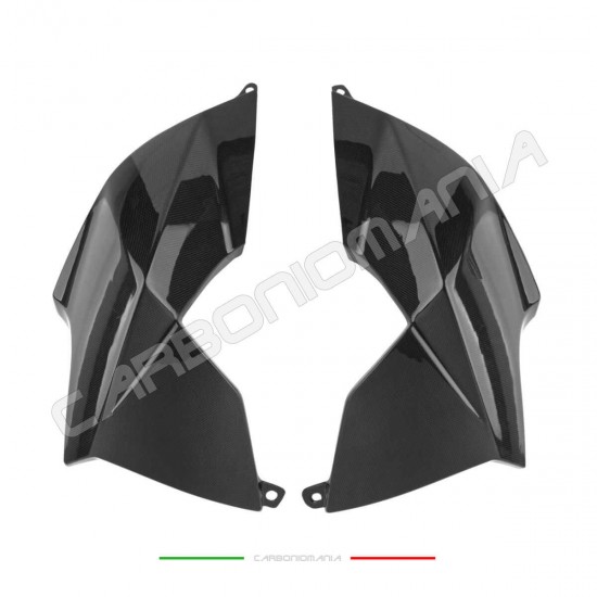 Immagine Fianchetti laterali serbatoio carbonio Aprilia DORSODURO SMV 750 900 Performance Quality | Aprilia