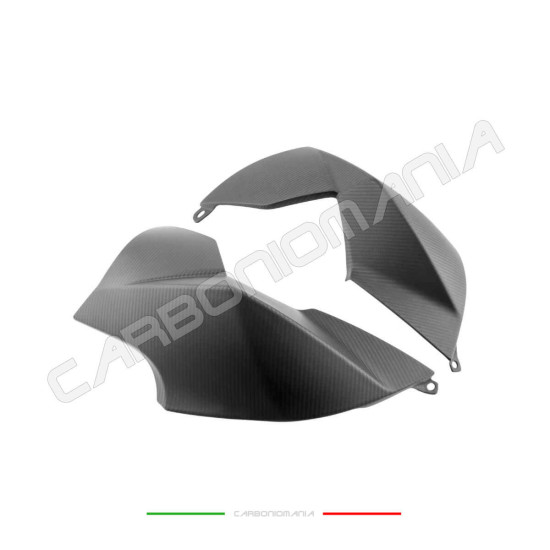 Matt carbon tank side panels Aprilia DORSODURO SMV 750 900 Performance Quality Twill texture | Aprilia image