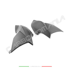 Fianchetti laterali serbatoio carbonio opaco Aprilia DORSODURO SMV 750 900 Performance Quality Trama Twill