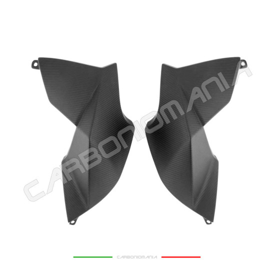 Matt carbon tank side panels Aprilia DORSODURO SMV 750 900 Performance Quality Twill texture | Aprilia image