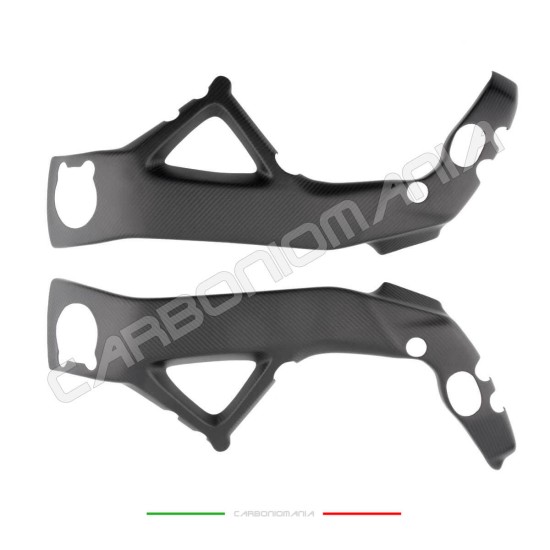 Protezioni copri telaio carbonio opaco Aprilia RSV4 2009 2020 - RSV4 2021 2023 1100 Factory (trama Twill) | Aprilia Immagine