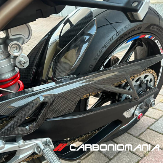 Immagine Parafango posteriore con copri catena carbonio BMW S 1000 R 2021 2022 | Bmw