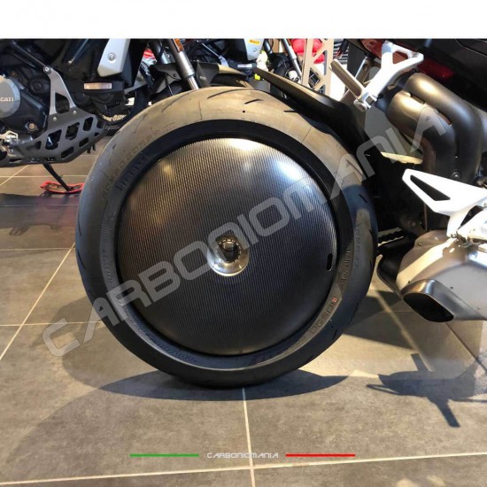 Ducati Panigale V4 / V4S / V4R carbon fiber rear wheel cover (Strauss Line) | Ducati image