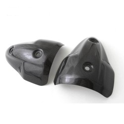 Kit protezioni silenziatori scarico in carbonio Ducati Monster 696/796/1100 (Linea FULLSIX)