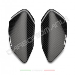Glossy carbon tank side sliders Yamaha R6 2019 2020 (Strauss Line)