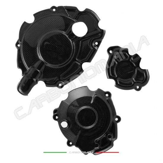Immagine Kit protezioni carter motore in carbonio per Yamaha R1 2015 2019 | Yamaha