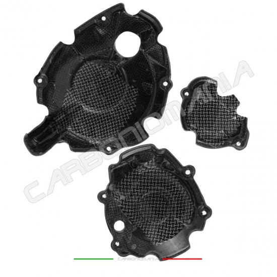 Immagine Kit protezioni carter motore in carbonio per Yamaha R1 2015 2019 | Yamaha